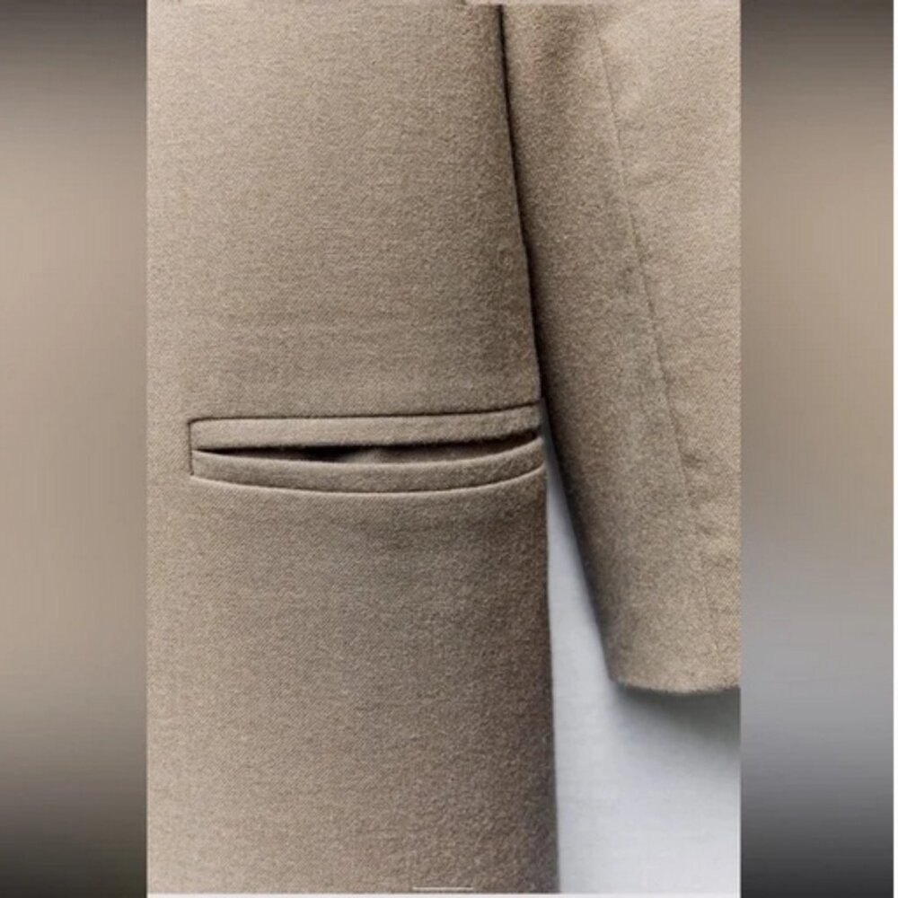 Zara Straight Cut ZW Wool Coat Limited Edition, NWT, S - Picture 14 of 16